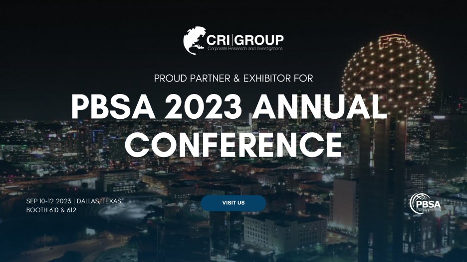 CRI Group™ - A Proud Partner and Exhibitor for PBSA 2023 Annual Conference